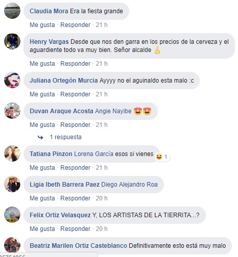 Comentarios FB aguinaldo 20171
